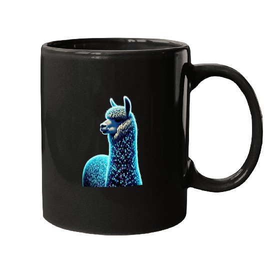 Alpaca Funny Computer Binary Code Programmer Developer Geek Mugs