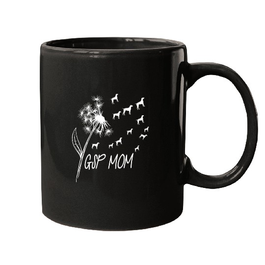 Womens German Shorthair Pointer Silhouette GSP Mom Mugs