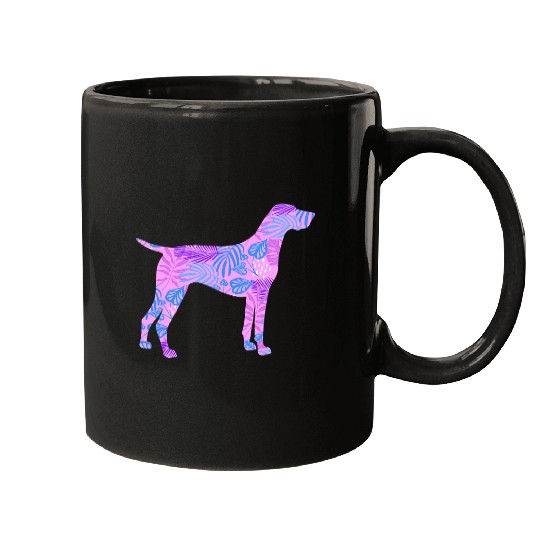 Womens German Shorthair Pointer Silhouette Mom Dad Mugs