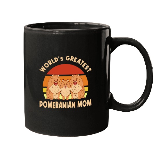 Worlds greatest pomeranian mom Mugs