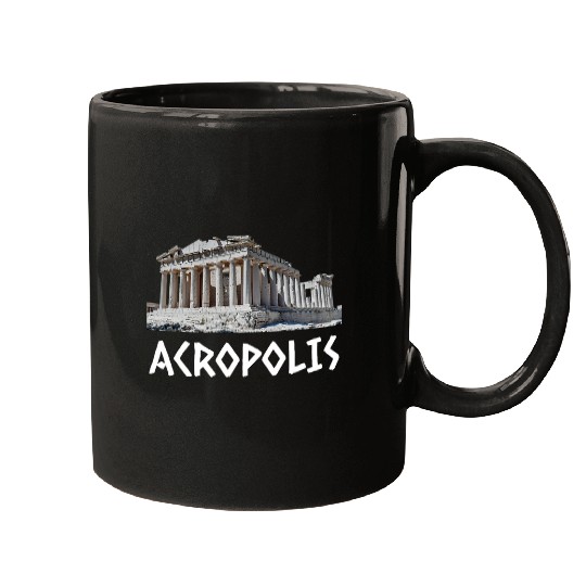 Parthenon Acropolis Of Athens Greece Hellas Souvenir Greek Mugs