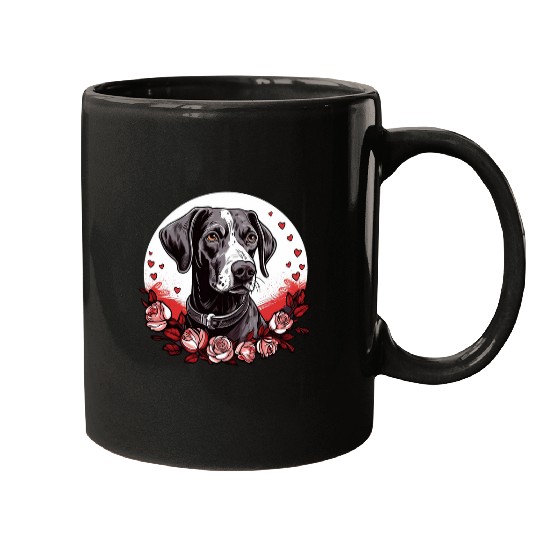 My Dog is my Valentines Day German Shorthaired Dog Fan 2 Mugs