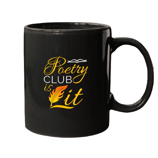 Poetry Club Is Lit Writer Poet Poem Author Mugs