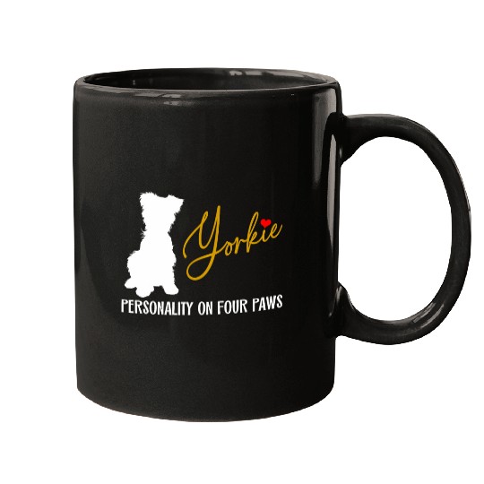 Yorkie Personality on four paws Yorkshire Terrier Mugs