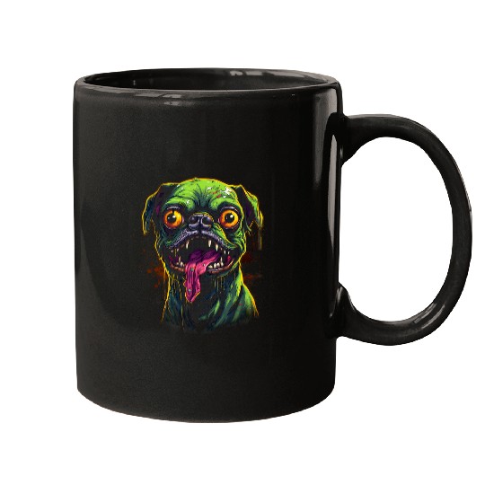 Zombie Pug Mugs