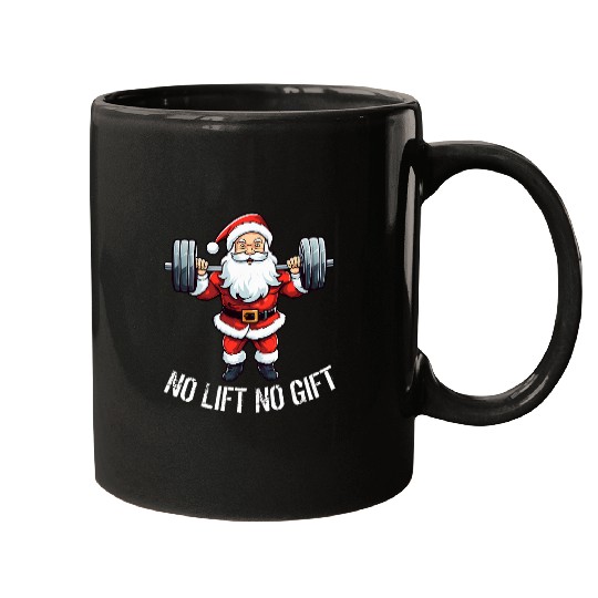 No Lift No Gift Weightlifting Fitness Christmas Reindeer 21 Mugs