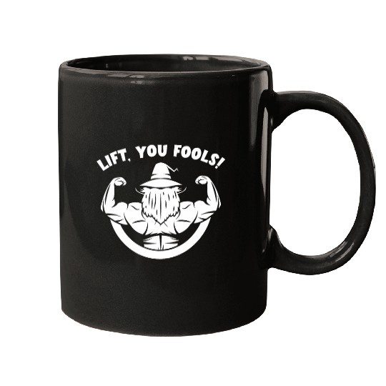 Lift You Wizard Weightlifting Bodybuilding Gym Fitness Mugs