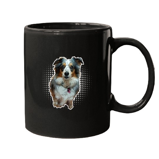 Mini Aussie Australian Shepherd Blue Merle Mugs