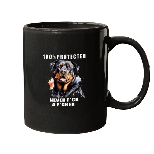 ROTTWEILER BOSS 100 Protected Rottweiler Fun 1 Mugs