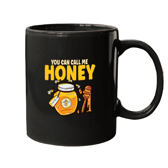 You Can Call Me Honey Beekeeper Sweet Honey Bee Mugs