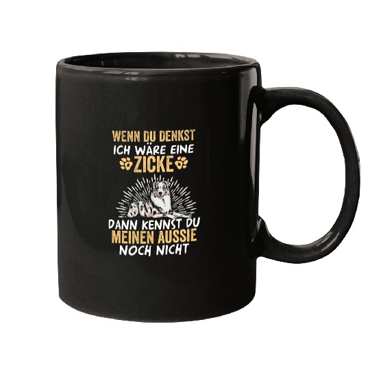 Zicker Dog Aussie Australian Shepherd Mugs