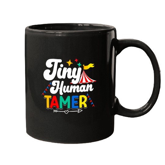 Tiny Human Tamer 2Daycare Teacher Babysitter Nanny Mugs