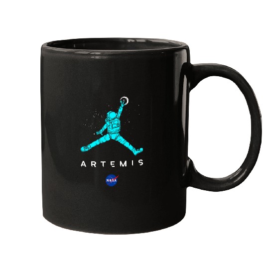 NASA Artemis Mission Astronaut Jump Moon Insignia Logo 21 Mugs