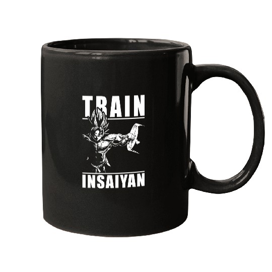 Train Insaiyan Squat Anime Gym Fitness Workout Motivation Mugs