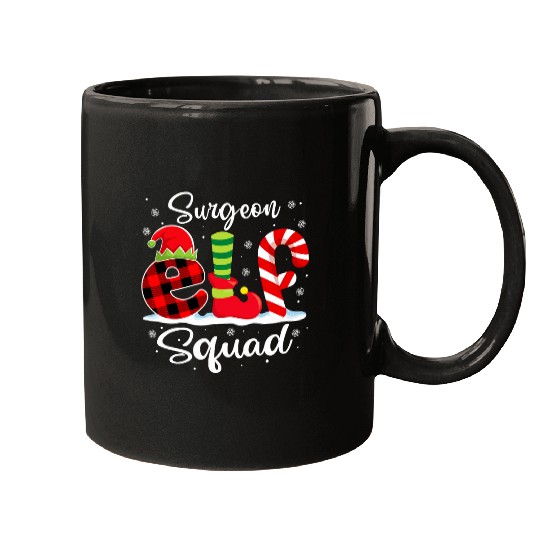 Surgeon Elf Squad Christmas Doctor Matching Mugs