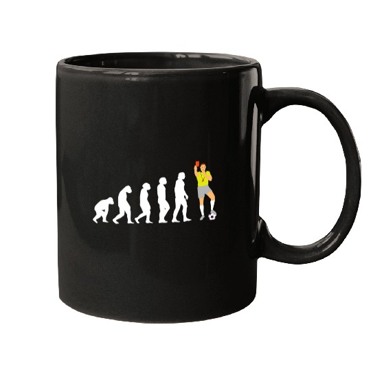Mens Funny Referee Evolution Mugs