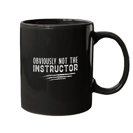 Obviously Not Instructor Fitness Joke Gym Workout Mugs