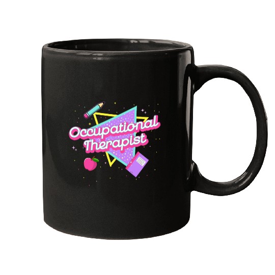 Cute Occupational Therapis 80s 90s Back To School Mugs