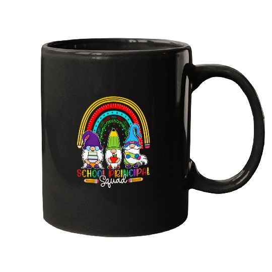 Rainbow Gnome School Principal Teacher Squad Leopard Mugs