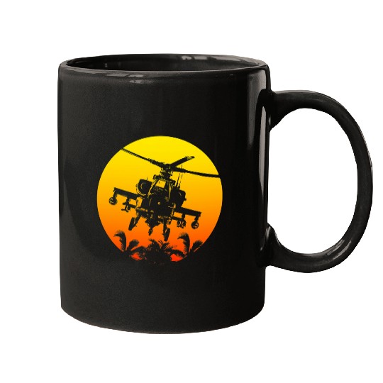 Retro style Sun Military Helicopter Pilot Mugs