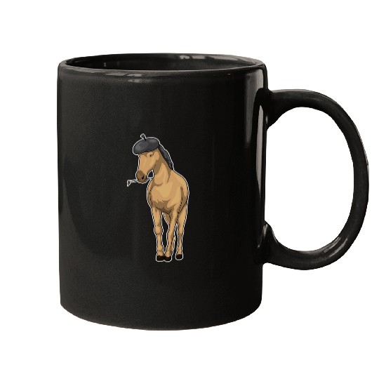 Horse Painter Paint brush Mugs