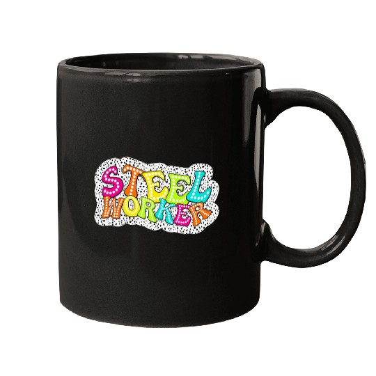 Dalmatian Steel Worker Mugs