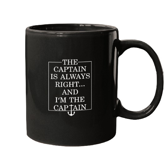 The captain is always right fun programmer Mugs
