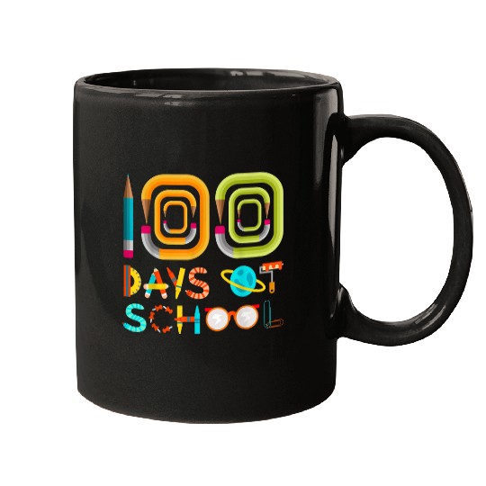 Funny 100 Days Of School Teacher Student Child Mugs