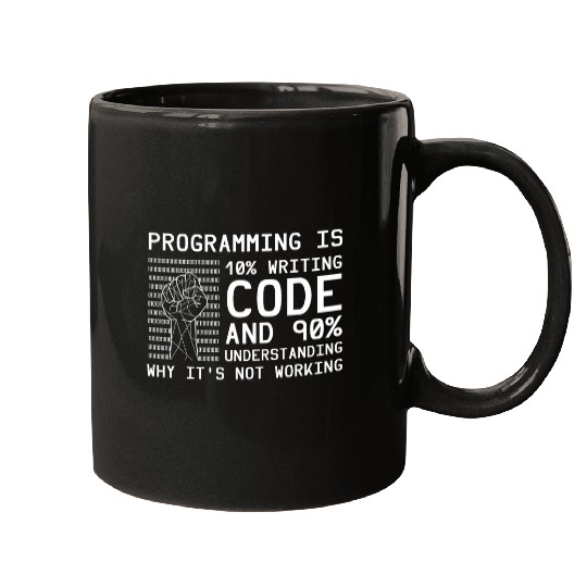 Binary Coding 10 Writing 90 Understanding Programmer Mugs
