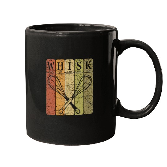 Whisk Periodic Table Elements Cooking Chef Retro Whisk Mugs