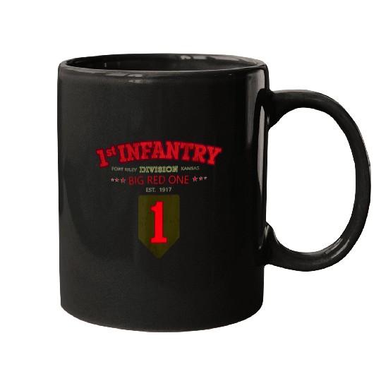 1st Infantry Division Big Red One Fort Riley Kansas Military Mugs