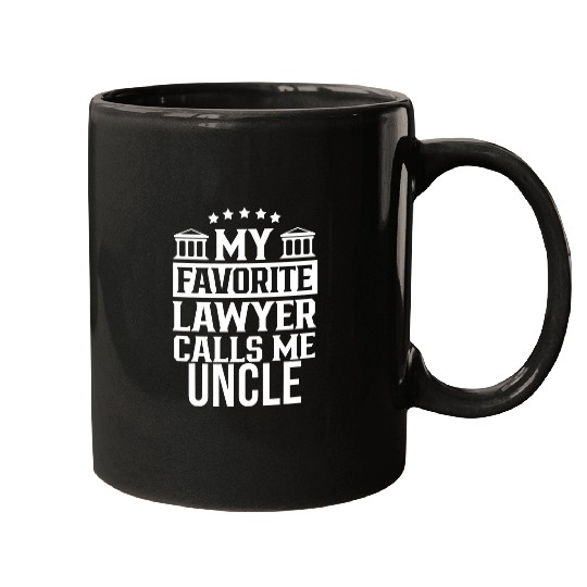 My Favorite Lawyer Calls Me Uncle Firm Law Student School 2 Mugs