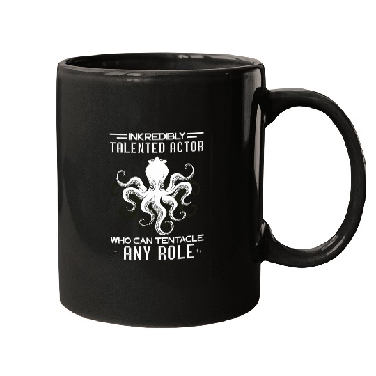 Octopuss Ink Talented Actor Cephalopod Sea Animals Kraken Mugs