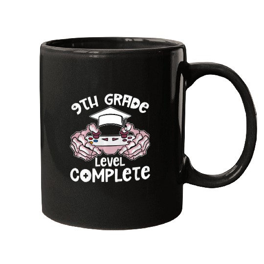 Kids 9Th Grade Level Complete Graduation Gamer Elementary Student Mugs