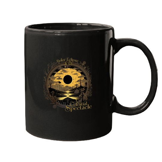 Annular Solar Eclipse Fan Celestial Spectacle Mugs