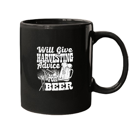 Will Give Harvesting Advice For Beer Farming Farm Farmer 21 Mugs