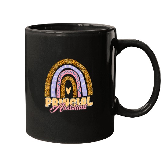 Assistant Principal Rainbow Funny Job Title School Worker 6 Mugs