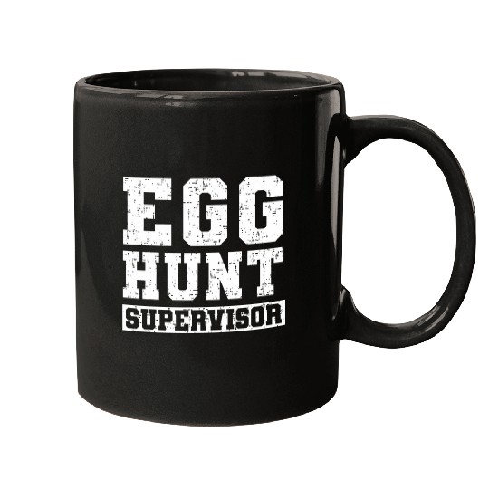 Easter Egg Hunt Supervisor Funny Mom Dad Men Women Kids 4 Mugs