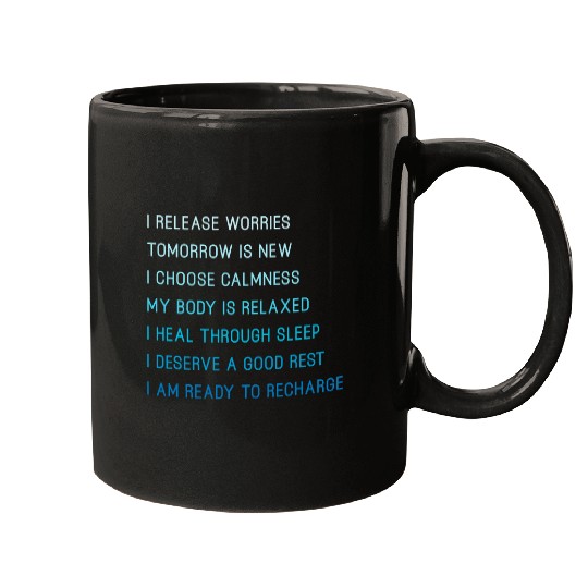 Bedtime Affirmations For Adults Sleep Deprived Airline Pilot Mugs