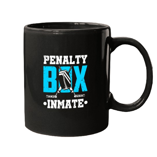 Penalty Box Inmate Team Player Ice Hockey Goalie Mugs