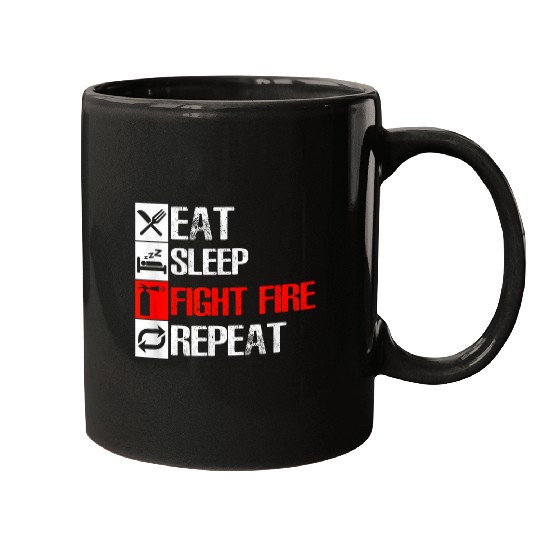 Volunteer Firefighter Fireman Firetruck Fires Department 24 Mugs