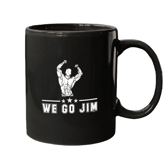 We Go Jim Workout Retro Flexing Gym 22 Mugs