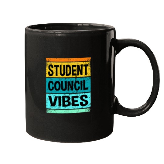 Retro Student Council Vibes Groovy School Student Council 1 Mugs