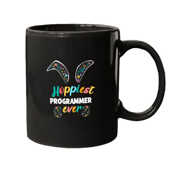 Hoppiest Programmer Ever Funny Programmer Easter Matching Mugs
