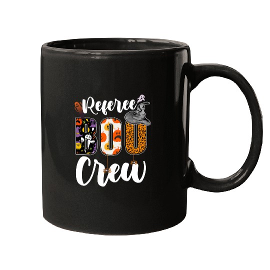 Referee Boo Crew Funny Referee Halloween Matching Mugs