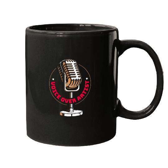 Voice Over Artist Sound Instrument Microphone Mugs