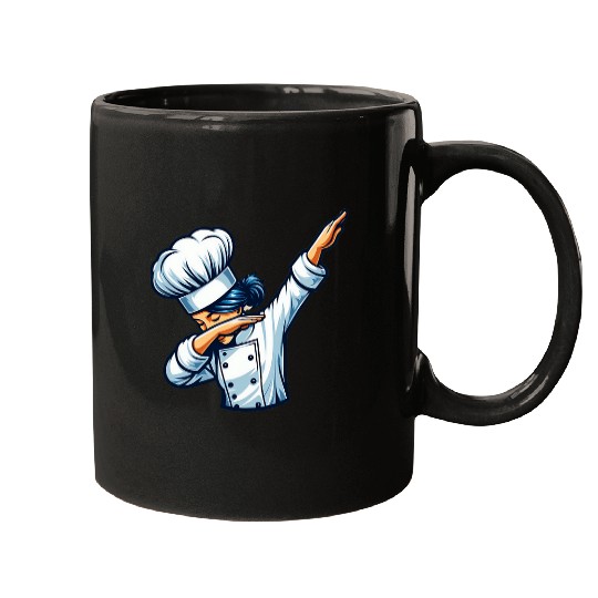 Womens Chef Dabbings Chief Cook Lover Cooking Funny Chef Mugs