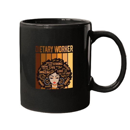Dietary Worker African American Women Black History Month Mugs