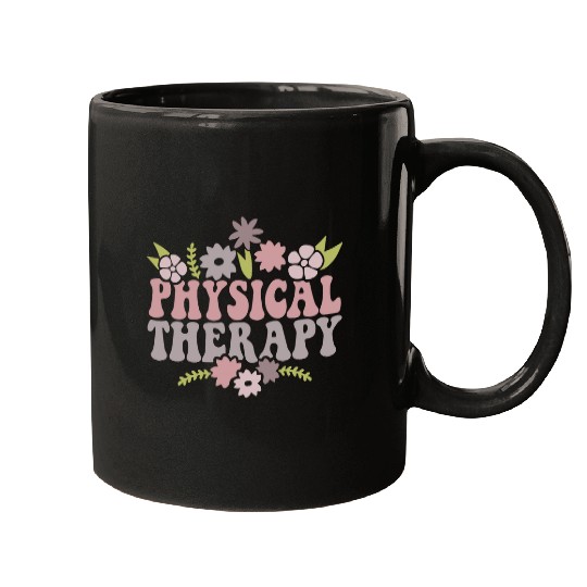 Retro Groovy Physical Therapy Funny Physical Therapist pt Mugs