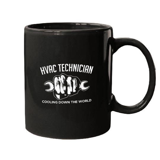 HVAC Technician Cooling Down The World Mugs